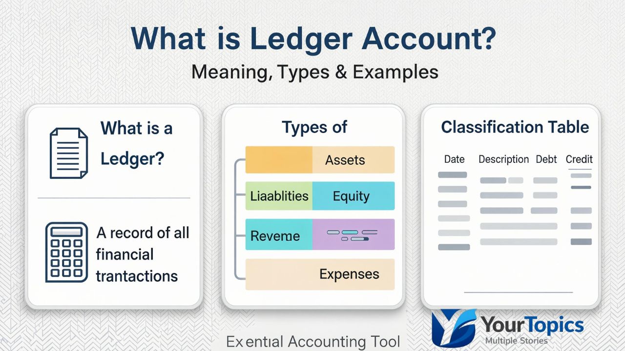 What Is Ledger Account? Meaning, Types & Examples
